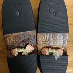 下駄 レディース Sサイズ 麻の葉柄の画像