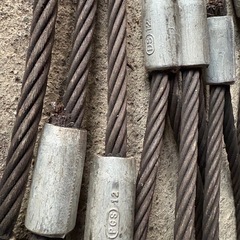 ワイヤーロープ　12ミリ5メートル　9本セット
の画像