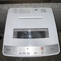 AQUA 6kg 洗濯機 2022年製の画像