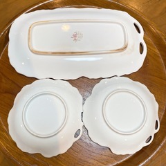 2日間のみ！(9日まで )花柄　ケーキプレート　皿　3点セット　の画像