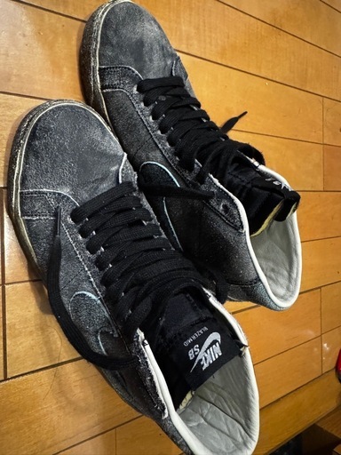靴/バッグ NIKE SB Zoom Blazer Mid Premium 'Faded Black'