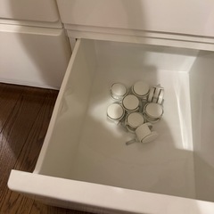 白、収納棚2個セットの画像