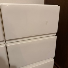 白、収納棚2個セットの画像