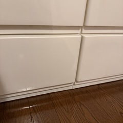 白、収納棚2個セットの画像
