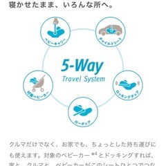 【総額12万円以上】アップリカ　ベビーカー+ベビーシート 5wayの画像