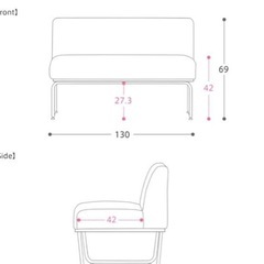 リセノ　ソファの画像