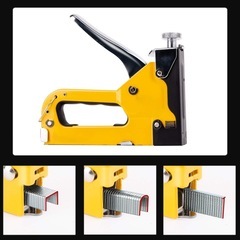 ❤️3in1❤️ガンタッカー U型 T型 コ型対応 DIY工具セット ステンレスの画像