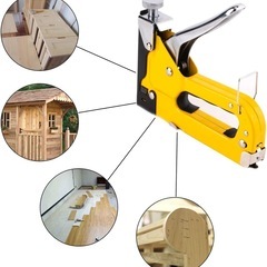 ❤️3in1❤️ガンタッカー U型 T型 コ型対応 DIY工具セット ステンレスの画像