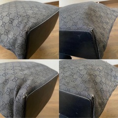 人気✨GUCCI トートバッグ　ggキャンバス　シルバー金具　A4収納可　大容量の画像