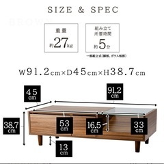 ドレッサー テーブル 北欧ドレッサー ホワイト 収納 引き出し ミラー 化粧箱 メイク  リビングテーブルの画像