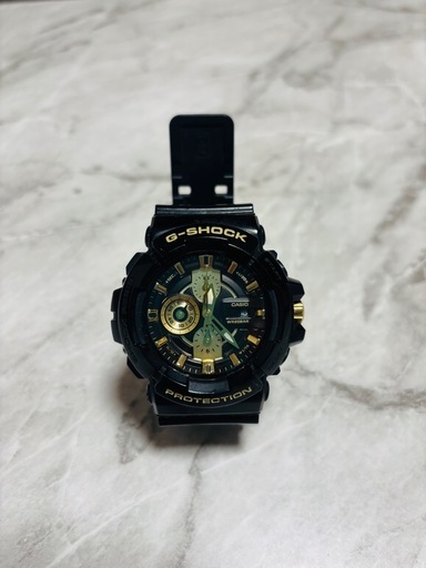 G-SHOCK Gショック GAC-100BR クロノグラフ/ガリッシュゴールド/SS/レジン ブラック メンズ