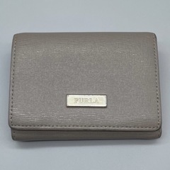フルラレディース三つ折り財布 グレージュ の画像