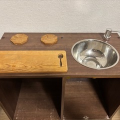 おままごとキッチン 手作りの画像