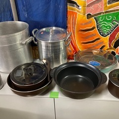 お店でフリーマーケット　調理用器具・鍋・フライパン等　500円からの画像