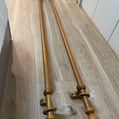 カーテンレール　ウッド　一間サイズの画像