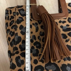ヒョウ柄ハンドバッグの画像