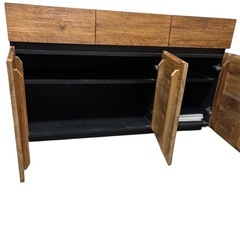 ウォールナット　木調　リビング収納　サイドボードの画像