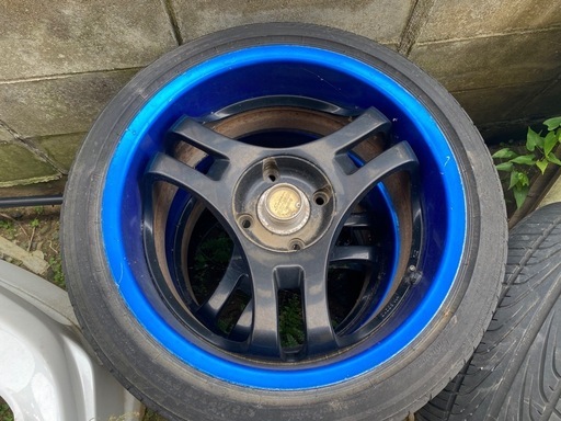 【引き取り限定】スーパーアドバン 青リム 2本