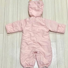 フード付きピンクアウター 50-70cmの画像