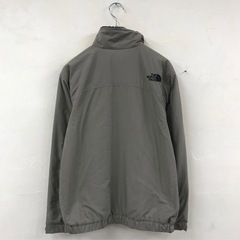 【激安】THE NORTH FACE ザノースフェイス ナイロンジャケット フルジップ 刺繍ロゴsizeS ベージュ メンズ トップス ナイロン100の画像