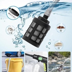 高圧洗浄機 コードレス 充電式 12000mAh バッテリー2個・収納ケース付の画像