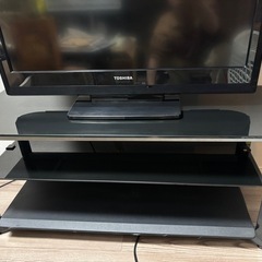 テレビ・テレビ台・DVDプレーヤーセットの画像