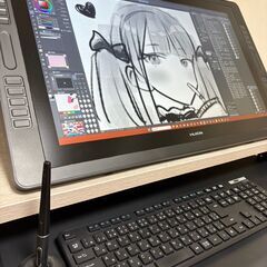 【高性能クリエイターPC＋液タブセット】raytrek debut MX + HUION Kamvas Pro24／Core i7 メモリ32GB PC + WQHD 24型液タブ／周辺機器付き／即使用可／イラスト・漫画・動画制作などにの画像