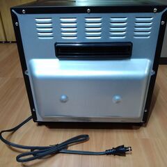 【動作良好】アイリスオーヤマ リクック熱風オーブン FVX-M3B-B 温風フライヤー機能付き 付属品完備・レシピ集付き／江戸川区引き取り希望の画像