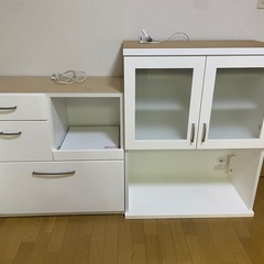 ニトリ キッチンボード 食器棚 コパン幅80cm の画像