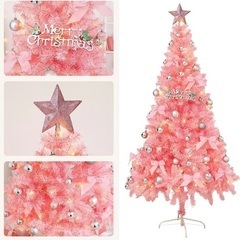 【美品】180cm 輸入クリスマスツリー🎄オーナメント付き・札幌市内お届け可の画像
