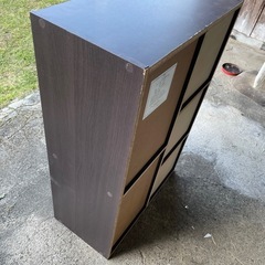 カラーボックス（茶）の画像