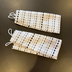 ニトリ　チェック柄カーテンの画像