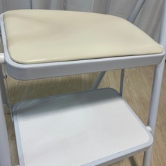 山善 椅子にもなる脚立 踏み台 折りたたみの画像