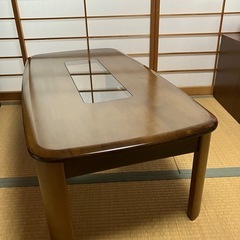 木製長方形センターテーブル の画像