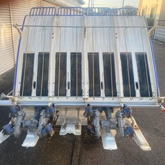 イセキ 田植機 PQ4-VS 4条 ガソリンエンジン リコイルスタート ロータリー式　動作確認済み【愛知県一宮市引取限定】の画像