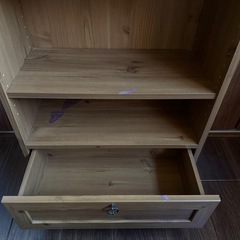 アンティーク調シェルフ 58x90x30cmの画像