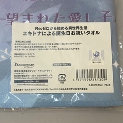 Re:ゼロから始める異世界生活 エキドナによる誕生日お祝いタオル2024ver. ※新品未開封の画像
