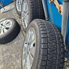 20アルファード純正アルミ、スタットレスタイヤの画像