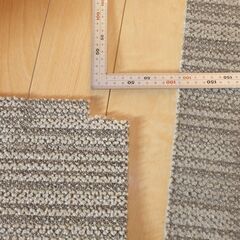 中古 東リ TOLI タイルカーペット 18枚セット 50cm x 40cm グレー グランドアート GA-400A GA4931 パネルカーペット の画像