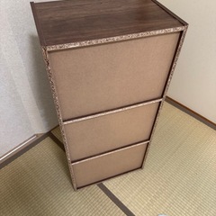 カラーボックス（木目）の画像