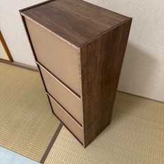 カラーボックス（木目）の画像