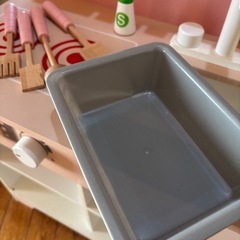 ままごとキッチン　木製　子供　ぴんくピンクの画像