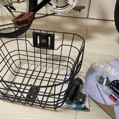 折りたたみ自転車　白　未使用の画像