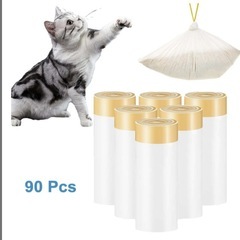 自動　猫砂　トイレ　専用ゴミ袋　90枚の画像