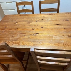 ダイニングテーブルせっセットの画像