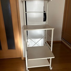 電子レンジ トースター 炊飯器　キッチンボード ラック キャビネットの画像