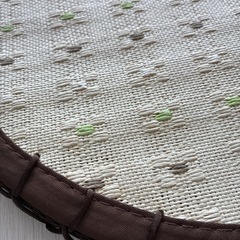 ニトリ　円型クッション　2個組　屋外使用品の画像