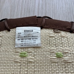 ニトリ　円型クッション　2個組　屋外使用品の画像