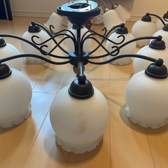 アンティーク　シャンデリア　シーリングライト　3個セットの画像