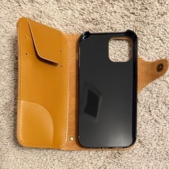 【未使用】iPhone12Pro用携帯カバー（牛革）の画像